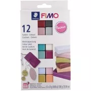 Assortiment de 12 couleurs de Pâte Fimo Soft et Effect Fashion