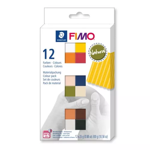 Set di 12 colori Pasta Fimo Soft Natural