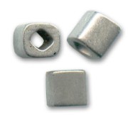 Cubi Toho 4 mm TC-04-566- Antique Silver Metallic Frosted|raw }}