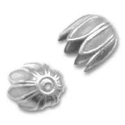 Copetta tulipano mm. 11 argentato antico x1