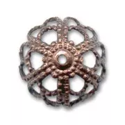 Coppetta filigrana mm. 14 rame antico x1