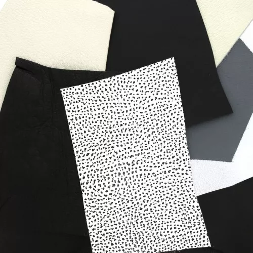 Pezzi di cuoio de luxe taglio e consistenze diversi - Nero x 200g
