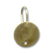 Ganci per orecchini discho mm. 12 bronzo x2