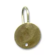 Ganci per orecchini discho mm. 12 bronzo x2