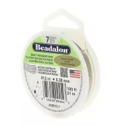 Cavetto 7 fili Beadalon 0.30 mm Dorato x m. 31