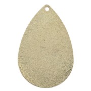 Goccia stile etnico in acciaio 36x24 mm - Dorato / Etnico x1