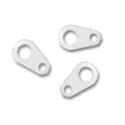 Tag mm. 9x5 Placcatura argento fino x144|raw }}