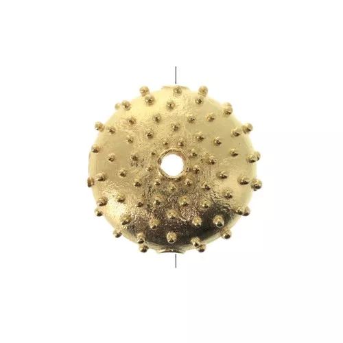 Perla in metallo riccio di mare 16x7 mm per creazione di bijoux DIYDIY - Dorato con oro fino x1