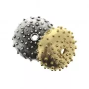 Perla in metallo riccio di mare 16x7 mm per creazione di bijoux DIYDIY - Dorato con oro fino x1