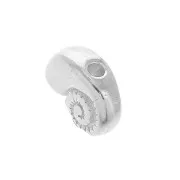 Perla in metallo conchiglia 10x8 mm - Placcatura argento antico x1