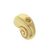 Perla in metallo conchiglia 10x8 mm per creazione di bijoux DIYDIY - Dorato x1