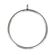 Anello per perline mezze forate 6 / 8 e 10 mm  in Argento 925 Taglia 54 x1