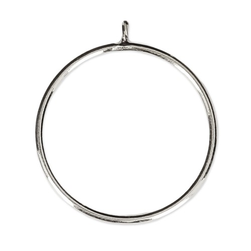 Anello per perline mezze forate 6 / 8 e 10 mm  in Argento 925 Taglia 54 x1