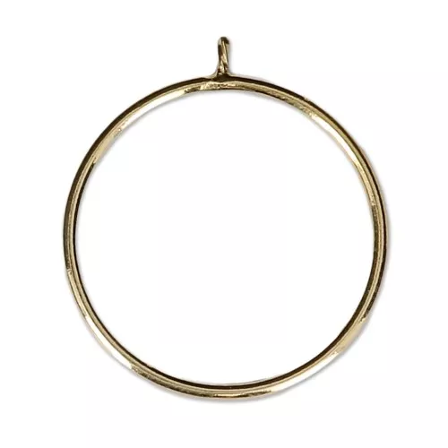 Anello per perline mezze forate 6 / 8 e 10 mm  Gold filled Taglia 54 x1