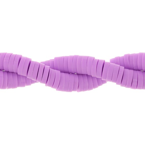 Perline Heishi in pasta polimerica 4x1 mm Parma x45 cm