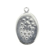 Medaglia resina epossidica Vergine per la creazione di bijoux 25 mm - Verde x1