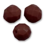Sfaccettate mm 8 Opaque Chocolate x20|raw }}
