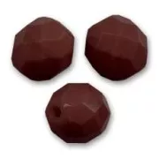 Sfaccettate mm 8 Opaque Chocolate x20