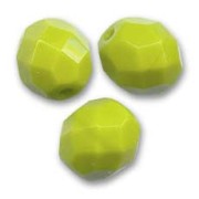 Sfaccettate mm 8 Opaque Olive x20