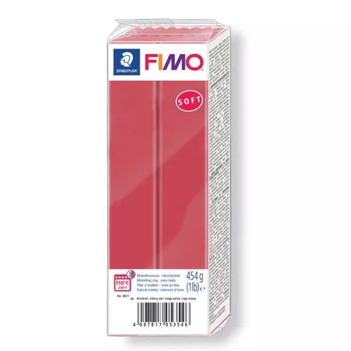 Pasta per modellare Fimo Soft gr. 454 Ciliegia (n°26)