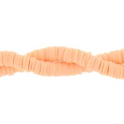 Perle in pasta polimerica Heishi 6x1 mm Salmone x39 cm