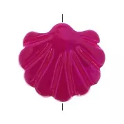 Conchiglia madreperla forata  - 12 mm per la creazione di bijoux  x1 Magenta