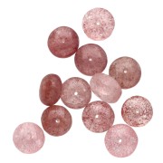 Perline Strawberry Quartz rondelle mm. 8x5 x15