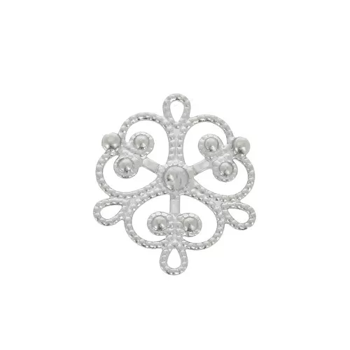 Distanziatori traforati fiore 19x16mm - Acciaio inox 304L x4