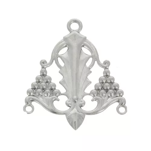 Base per orecchini 27x23mm DIY - Acciaio inox x2