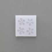 Stampo in silicone per resina d'inclusione  48x48 mm - Fiori di ciliegio x1