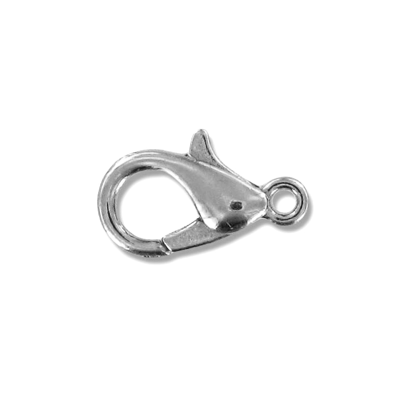 Base per bracciale, in Argento 925, composta da moschettone, catena veneziana e aghetto finale | Fantasie di Perle