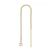 Orecchini catena Venitienne in Gold filled mm. 80 x2|raw }}