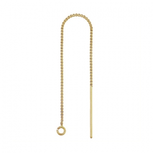 Orecchini catena Venitienne in Gold filled mm. 80 x2