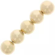 Perla rotonda da 4 mm - Gold filled (oro laminato) x10
