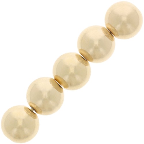 Perla rotonda da 4 mm - Gold filled (oro laminato) x10