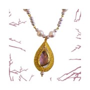 Goccia  per creazioni di bigiotteria 36x23mm Rodiato x1