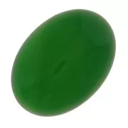 Cabochon ovale mm. 18x13 Agata tinta - Verde x1