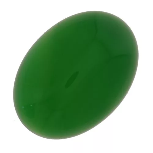 Cabochon ovale mm. 18x13 Agata tinta - Verde x1