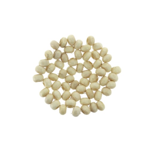 Pendente losanga con perline di legno 35 mm per creazione di bijoux x1