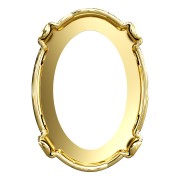 Castone PureCrystal 4120 ovale 14x10 mm dorato