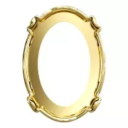 Castone PureCrystal 4120 ovale 14x10 mm dorato