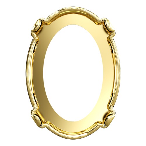 Castone PureCrystal 4120 ovale 14x10 mm dorato