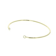 Bracciale ovale 2 anellini 59x48 mm da decorare - Dorato x1|raw }}