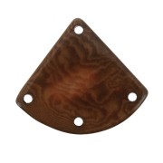 Distanziatore trianolare 4 fori Tagua 25x28 mm - Marrone x1|raw }}
