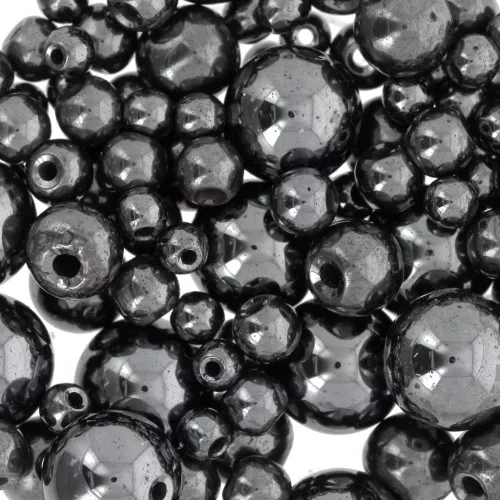 Perlina Ematite mm. 3/4/6/8 x100