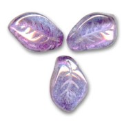 Foglie ondulate mm. 14x9 Lumi Amethyst x20