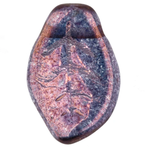 Foglie ondulate mm. 14x9 Lumi Amethyst x20