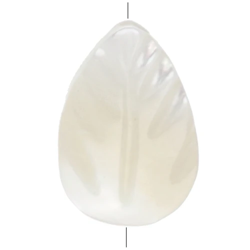 Perle di madreperla - Foglie - 9,5x6. mm - per creare bigiotteria x4