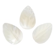 Perle di madreperla - Foglie - 9,5x6. mm - per creare bigiotteria x4