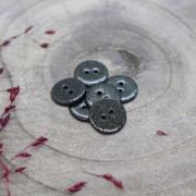 Bottone in madreperla Atelier Brunette - Glitter 12 mm Forest x1